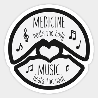 Music Heals the Soul Sticker